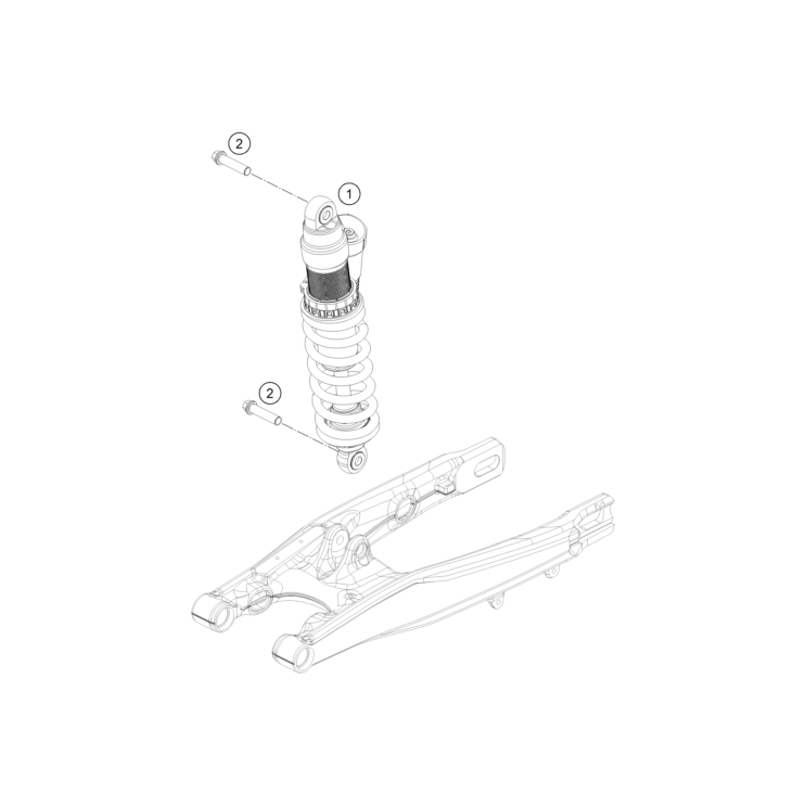 AMORTISSEUR HUSQVARNA 85 TC 2025 19/16